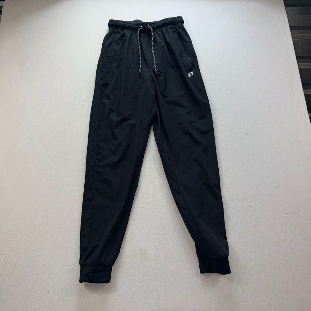 Russell Athletic Small Men's Black Athletic Jogger Track Pants